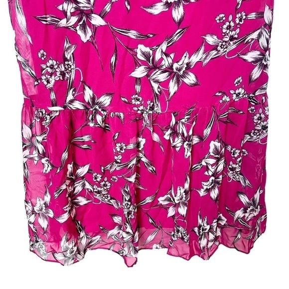 TAYLOR Long Formal Dress Sleeveless Fuchsia Black and Cream Size 10 NWT - Picture 8 of 11